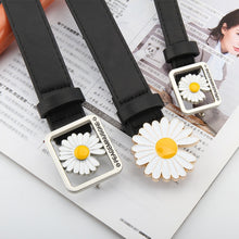 Load image into Gallery viewer, Daisy Buckle Belt Women Imitation Leather Alloy Buckle Belt New Belt Leisure Jeans Fashion Dress Women Belt