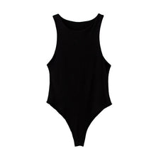 Load image into Gallery viewer, Women 2020 Summer Casual Solid za Bodysuits Chic Female Bodycon Slim Sleeveless Bodysuit Fashion Women Sexy Party Tops Femme