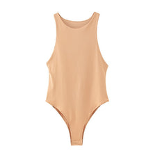 Load image into Gallery viewer, Women 2020 Summer Casual Solid za Bodysuits Chic Female Bodycon Slim Sleeveless Bodysuit Fashion Women Sexy Party Tops Femme