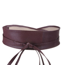 Load image into Gallery viewer, NIBESSER Women Fashion Belts High Waist Lace Up Female Bow Strap Belts PU Leather Designer Wide Slimming Girdle Belt Ties Hot