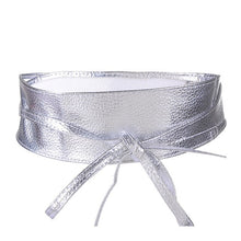 Load image into Gallery viewer, NIBESSER Women Fashion Belts High Waist Lace Up Female Bow Strap Belts PU Leather Designer Wide Slimming Girdle Belt Ties Hot
