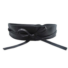 Load image into Gallery viewer, NIBESSER Women Fashion Belts High Waist Lace Up Female Bow Strap Belts PU Leather Designer Wide Slimming Girdle Belt Ties Hot
